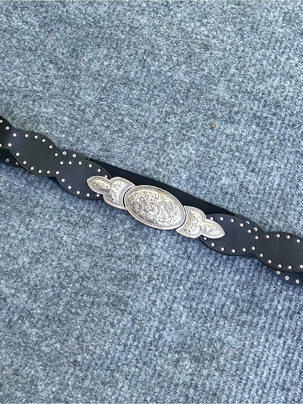 Y2K Leather Western Stretch Belt